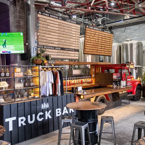 4 Pines Brewery Truck Bar 7 Days from 12pm 20+ taps HQ Brewery of 4 Pines Brewing Co 4 4 Pines Brewery Truck Bar 7 Days from 12pm 20+ taps HQ Brewery of 4 Pines Brewing Co 4